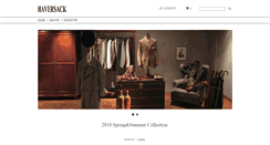 Desktop Screenshot of haversackstore.com